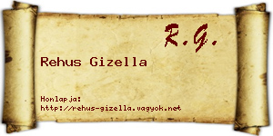 Rehus Gizella névjegykártya