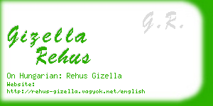 gizella rehus business card